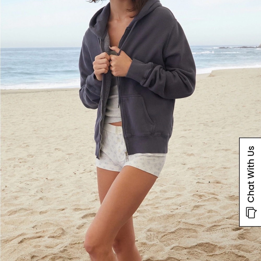 John Galt Navy Christy Full Zip Hoodie